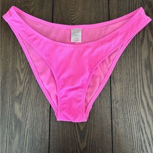 Women's Pink High-Cut Bikini Bottom
